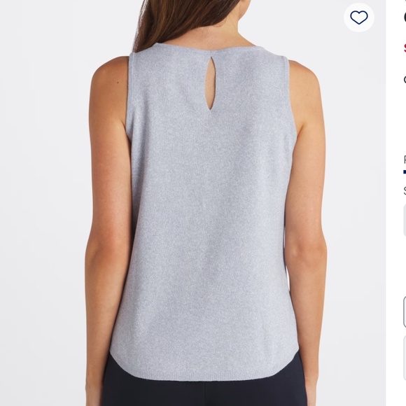 ✨ NWT Vince Camuto Crewneck Sweater Tank - Size Small - Gray - Picture 2 of 10